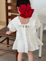 【90-140cm】セットアップ 女の子 刺繍 リボン付き おしゃれ - 画像 (3)