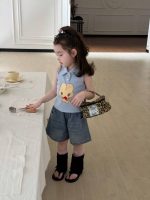 【80-130cm】折り襟 ベストorデニム ショートパンツ 女の子 かわいい - 画像 (6)