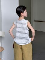 【100-170cm】ベスト ストライブ 夏新作 ゆったり ノースリーブ 男の子 - 画像 (6)