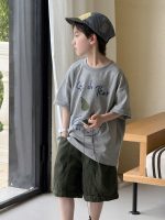【90-160cm】半袖Tシャツ 男の子 プリント ストリート風 - 画像 (6)