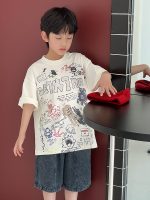 【90-160cm】半袖Tシャツ 男の子 プリント ゆったり - 画像 (6)