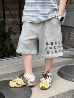 【100-160cm】ショートパンツ 男の子 英字 プリント スポーツ - 画像 (2)