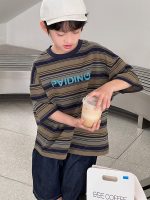 【90-160cm】半袖Ｔシャツ 男の子 ボーダー柄 レトロ - 画像 (3)