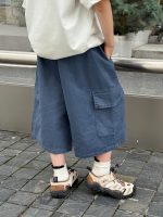 【100-160cm】七分丈パンツ 男の子 無地 ファッション - 画像 (4)