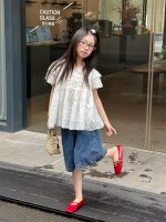 【100-160cm】ショートパンツ 夏新作 韓国風 ゆったり 五分丈 ゆったり デニム - 画像 (4)