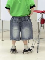 【100-170cm】ショートパンツ 切り替え ファッション カジュアル デニム 男の子 - 画像 (4)