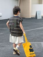 【90-160cm】ベスト 男の子 ボーダー柄 韓国風 - 画像 (5)