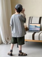 【90-160cm】半袖Tシャツ 男の子 プリント ストリート風 - 画像 (4)