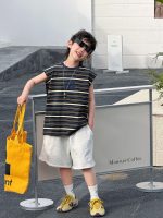 【90-160cm】ベスト 男の子 ボーダー柄 韓国風 - 画像 (4)