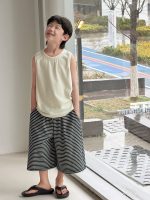 【90-160cm】ベスト 男の子 無地 トレンド 合わせやすい - 画像 (4)