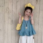 【90-140cm】キャミソールorパンツ 女の子 フリル おしゃれ