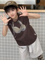 【100-160cm】半袖Ｔシャツ 男の子 プリント ストリート風 - 画像 (6)