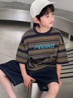 【90-160cm】半袖Ｔシャツ 男の子 ボーダー柄 レトロ - 画像 (5)