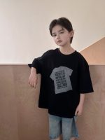 【90-160cm】Tシャツ プリント ファッション 半袖 ラウンドネック - 画像 (4)