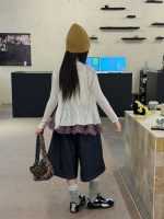 【100-160cm】ショートパンツ 韓国風 花柄 五分丈 薄手 カジュアル 合わせやすい - 画像 (6)