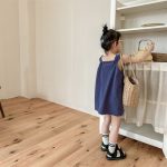 【80-130cm】ワンピース 女の子 キャミソール ドット柄 - 画像 (5)