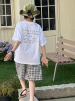 【90-160cm】半袖Ｔシャツ 男の子 グラフィティ 英字 シンプル