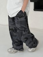 【90-150cm】パンツ 男の子 カモフラ ゆったり 履きやすい