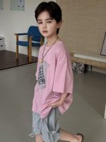 【90-160cm】Tシャツ プリント ファッション 半袖 ラウンドネック - 画像 (3)