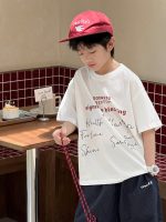 【90-160cm】半袖Ｔシャツ 男の子 プリント 英字 トレンド - 画像 (3)