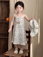【90-140cm】ワンピース&ハット 女の子 花柄 キャミソール　 - 画像 (3)