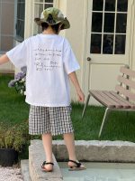 【90-160cm】半袖Ｔシャツ 男の子 グラフィティ 英字 シンプル - 画像 (5)