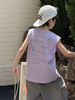 【100-160cm】ベスト 男の子 プリント 英字 カジュアル - 画像 (2)