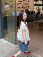 【100-160cm】ショートパンツ 夏新作 韓国風 ゆったり 五分丈 ゆったり デニム - 画像 (6)