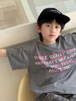 【90-160cm】半袖Ｔシャツ 男の子 プリント 英字 カジュアル - 画像 (5)