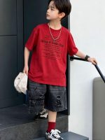 【90-160cm】Tシャツ アルファベット プリント カジュアル 夏新作 - 画像 (6)
