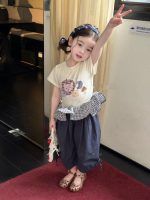 【80-130cm】半袖Ｔシャツorパンツ 女の子 フリル 韓国風 - 画像 (3)