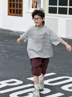 【90-160cm】半袖Ｔシャツ 男の子 ボーダー柄 グラフィティ - 画像 (3)