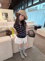 【100-160cm】ベスト ニット ストライプ 韓国風 ノースリーブ カジュアル 女の子 - 画像 (5)