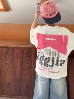 【100-160cm】半袖Tシャツ 男の子 英字 快適 ファッション - 画像 (6)