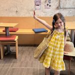 【90-140cm】ワンピース 女の子 チェック柄 キャミソール おしゃれ - 画像 (3)