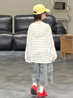 【90-160cm】アウター+ベスト 男の子 2点セット ボーダー柄 - 画像 (5)