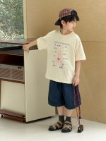 【90-160cm】半袖Tシャツ 男の子 英字 カジュアル - 画像 (5)