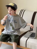 【90-160cm】半袖Tシャツ 男の子 プリント ストリート風 - 画像 (2)