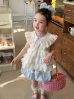 【90-140cm】フリル シャツorショートパンツ 女の子 リボン付き スウィート - 画像 (5)