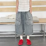 【90-160cm】パンツ 男の子 ポケット付き カーゴパンツ - 画像 (7)