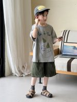 【90-160cm】半袖Tシャツ 男の子 プリント ストリート風 - 画像 (5)