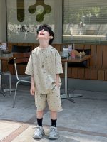【90-160cm】セットアップ 男の子 トレンド 通気性拔群 - 画像 (3)