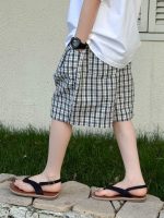 【100-160cm】ショートパンツ 男の子 チェック柄 韓国風 合わせやすい - 画像 (3)
