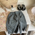 【80-130cm】九分丈パンツ 女の子 ジャカード シンプル - 画像 (7)