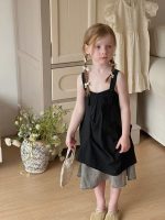 【90-140cm】ワンピース 女の子 キャミソール 切り替え