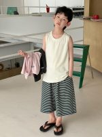 【90-160cm】ベスト 男の子 無地 トレンド 合わせやすい