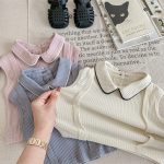 【80-130cm】シャツ 女の子 ノースリープ 折り襟 - 画像 (11)