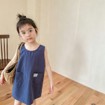 【80-130cm】ワンピース 女の子 キャミソール ドット柄 - 画像 (3)
