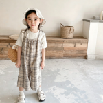 【80-130cm】パンツ 女の子 チェック柄 キャミソール - 画像 (3)