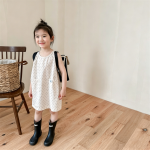 【80-130cm】ワンピース 女の子 キャミソール ドット柄